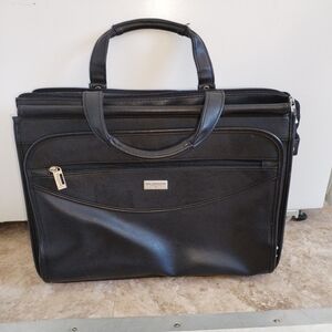 Black Professional Briefcase with Detachable Strap